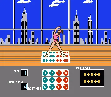 Dance Aerobics (USA) screen shot game playing